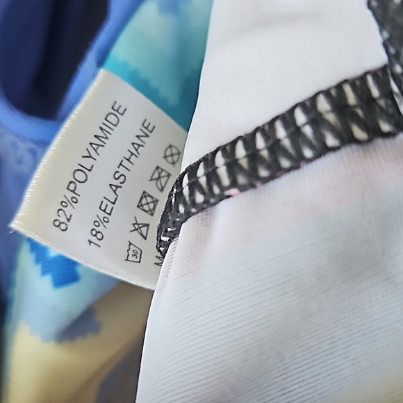 Tankini Swimwear, Tribal Sporty Bikini Push Up Swimwear Women Meduim - Picture 6 of 8